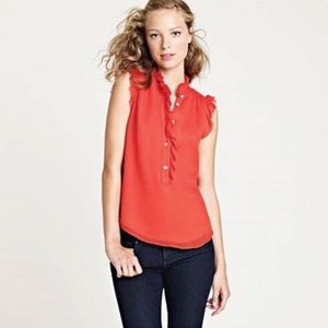 J. Crew Natasha Sleeveless Silk Top Size 8
